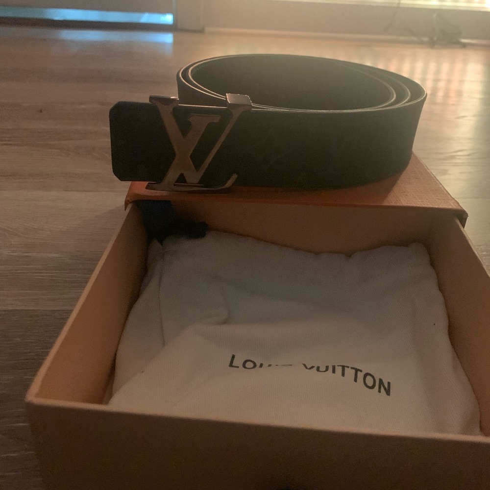Louis Vuitton black monogram belt
